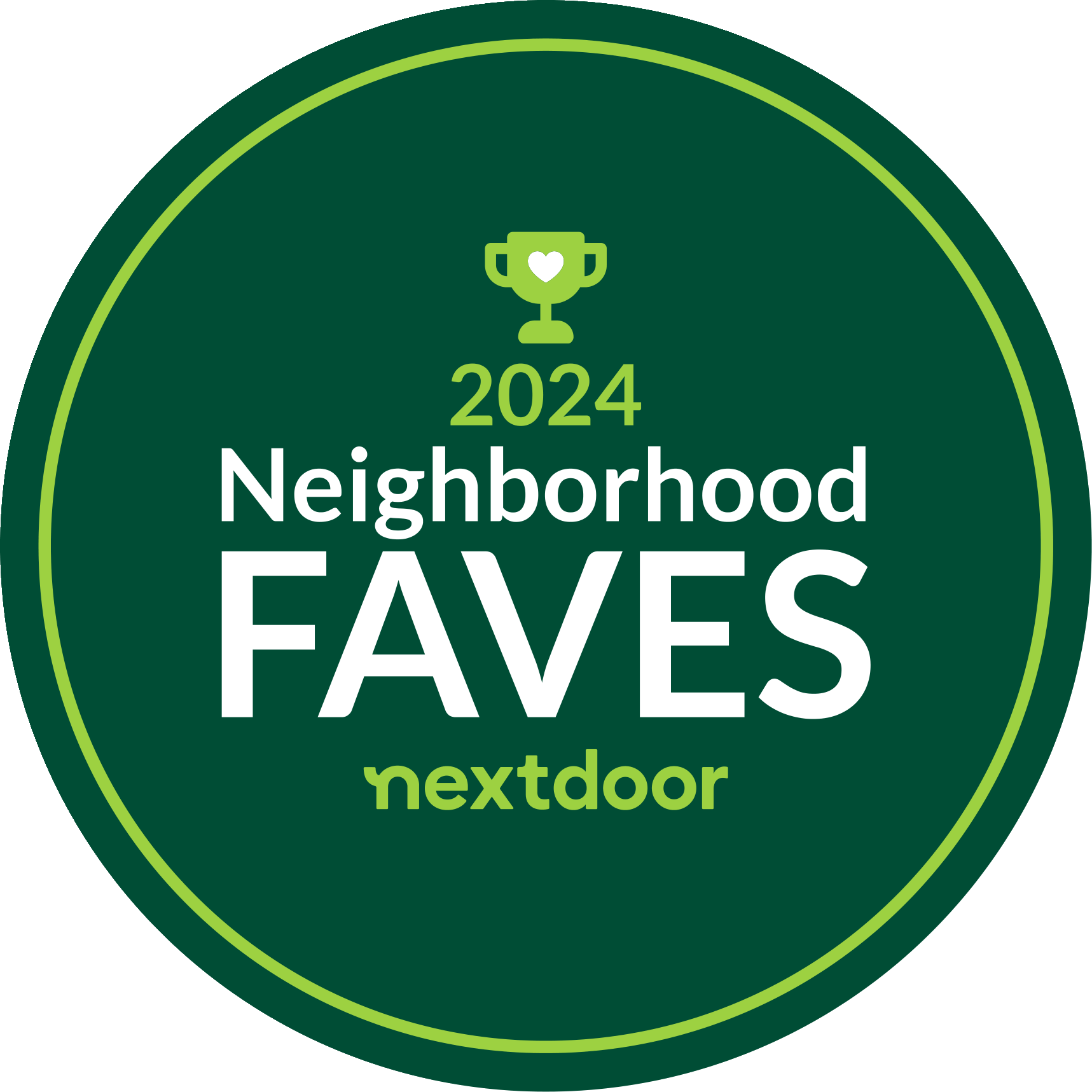 Nextdoor 2024 Neighborhood Fave winner